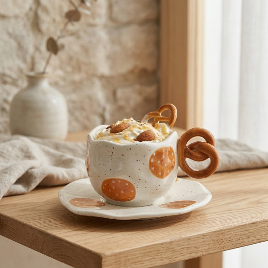 Porcelain Mug & Saucer